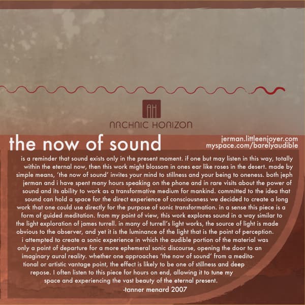 The Now of Sound cover art 3